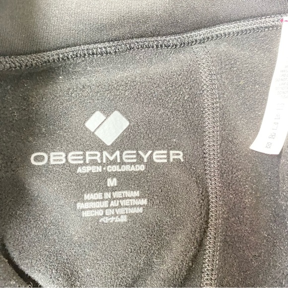Obermeyer Black Fleece Lined Full Length Pants M - Picture 5 of 6